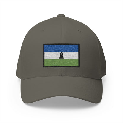 Flag: Lesotho Emoji Olive Cap – Premium by Capmoji