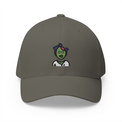 Man Zombie Emoji Olive Cap – Premium by Capmoji