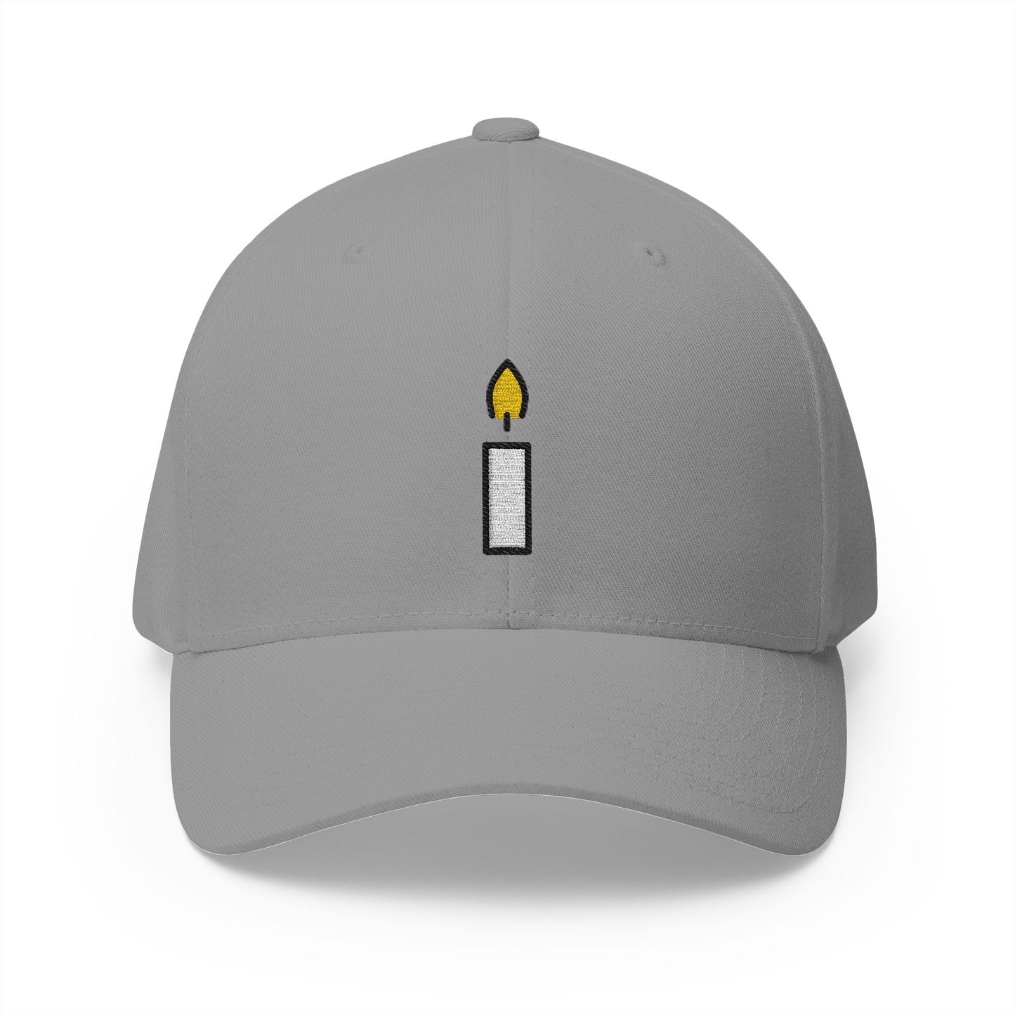 Candle Emoji Grey Cap – Premium by Capmoji