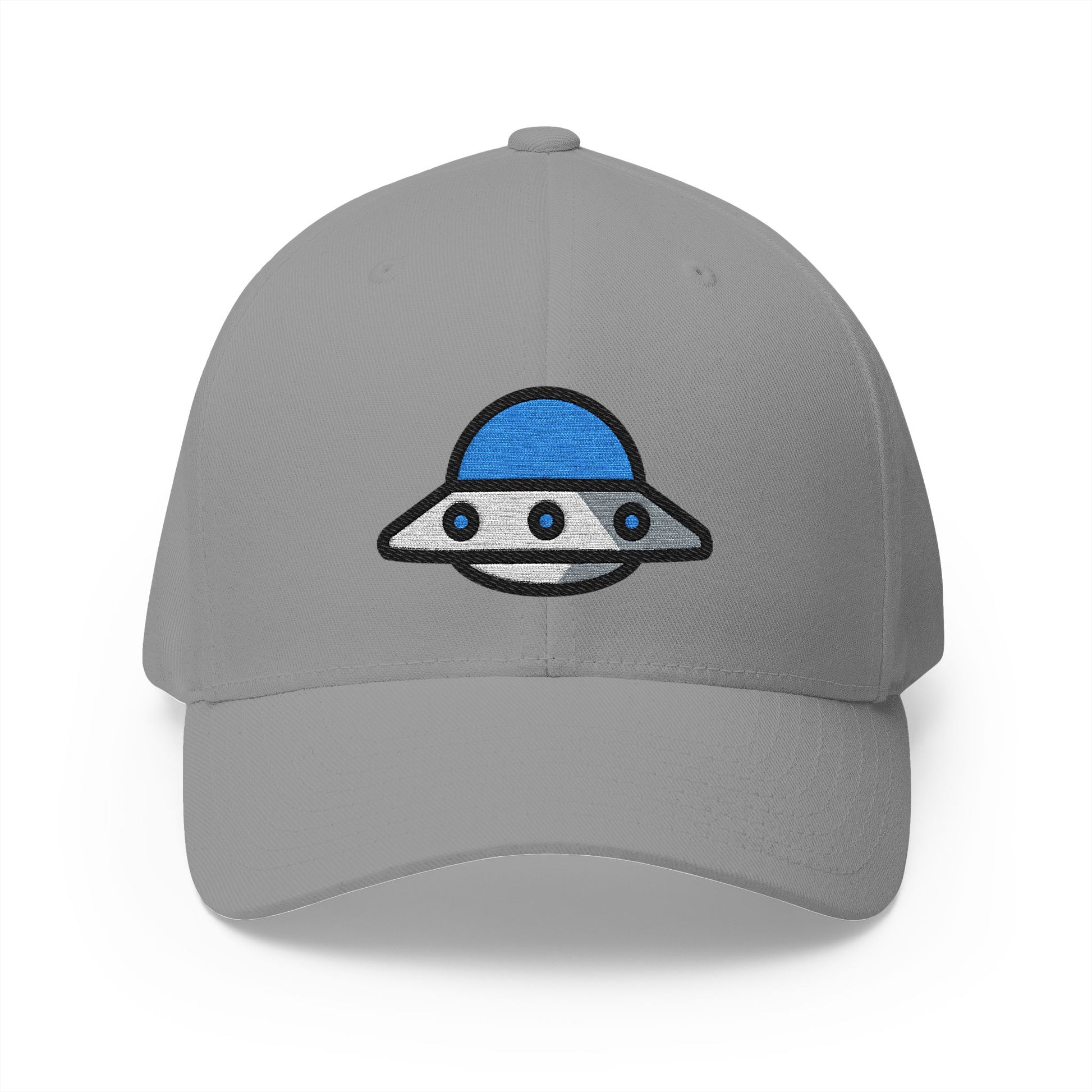 Flying Saucer Emoji Grey Cap – Premium by Capmoji
