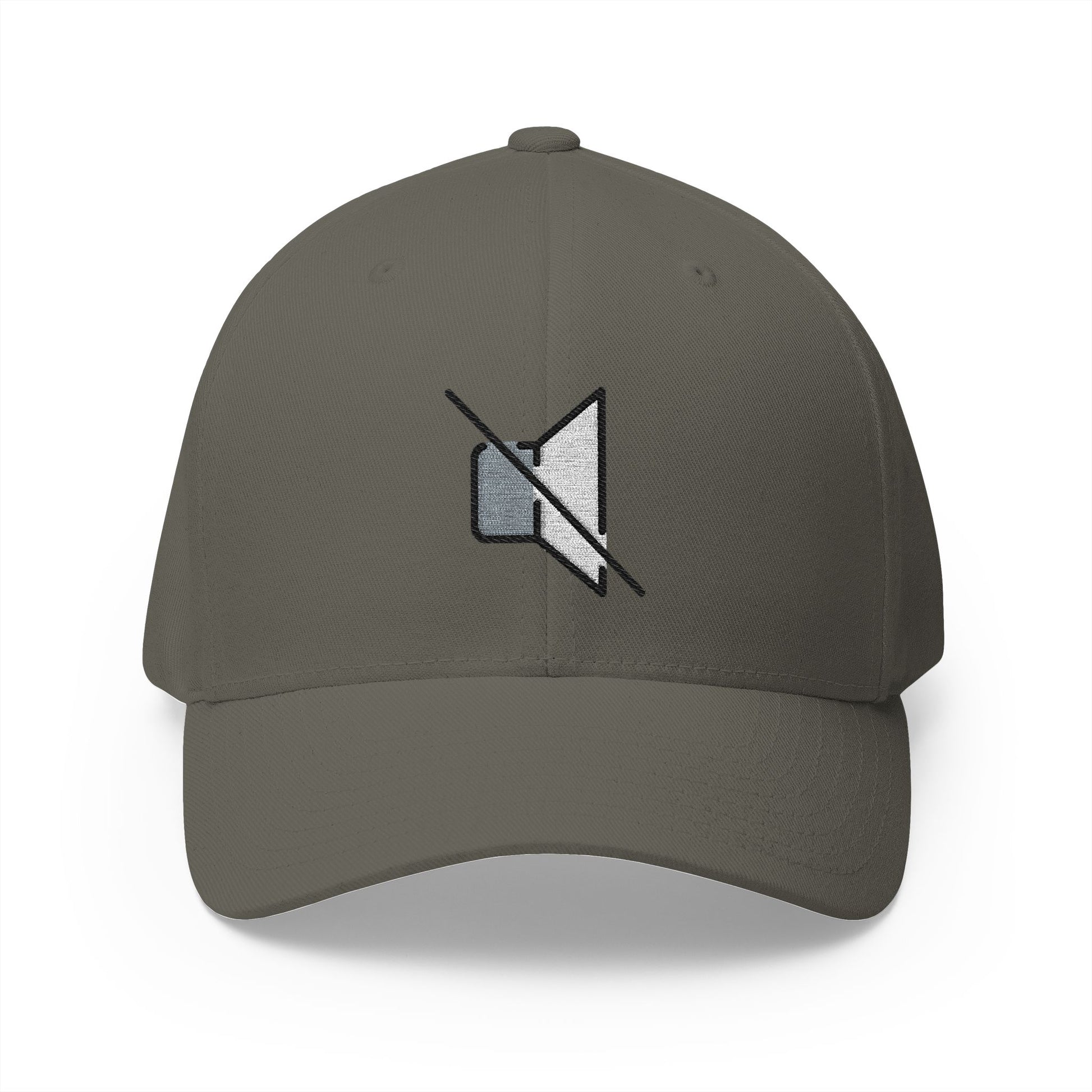 Muted Speaker Emoji Olive Cap – Premium by Capmoji