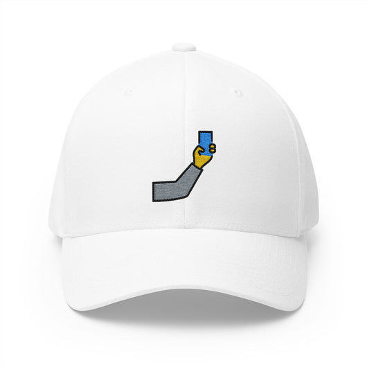 Selfie Emoji White Cap – Premium by Capmoji