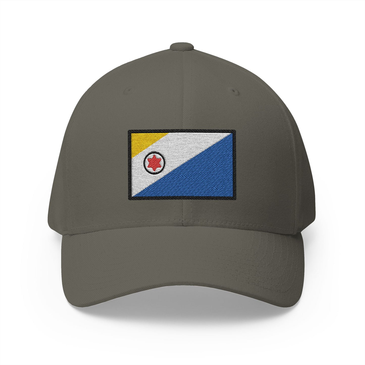 Flag: Caribbean Netherlands Emoji Olive Cap – Premium by Capmoji
