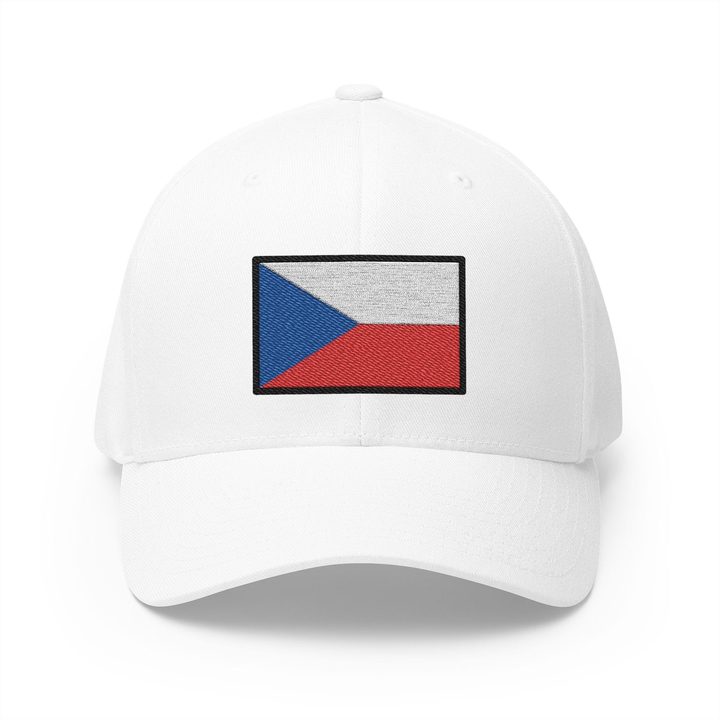 Flag: Czechia Emoji White Cap – Premium by Capmoji