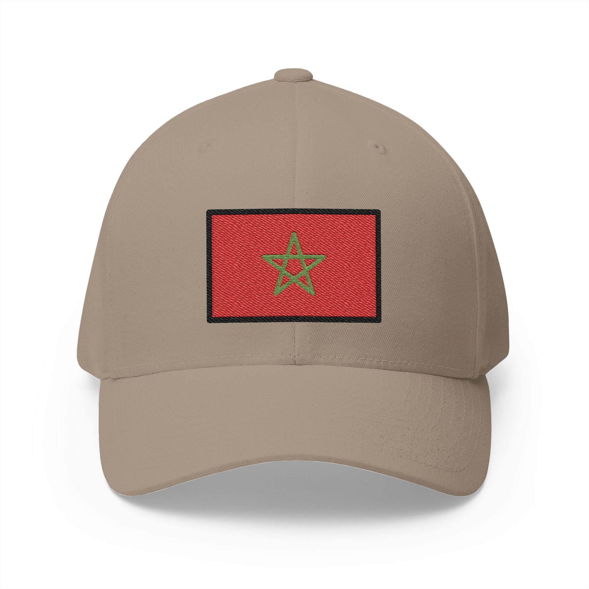 Flag: Morocco Emoji Khaki Cap – Premium by Capmoji