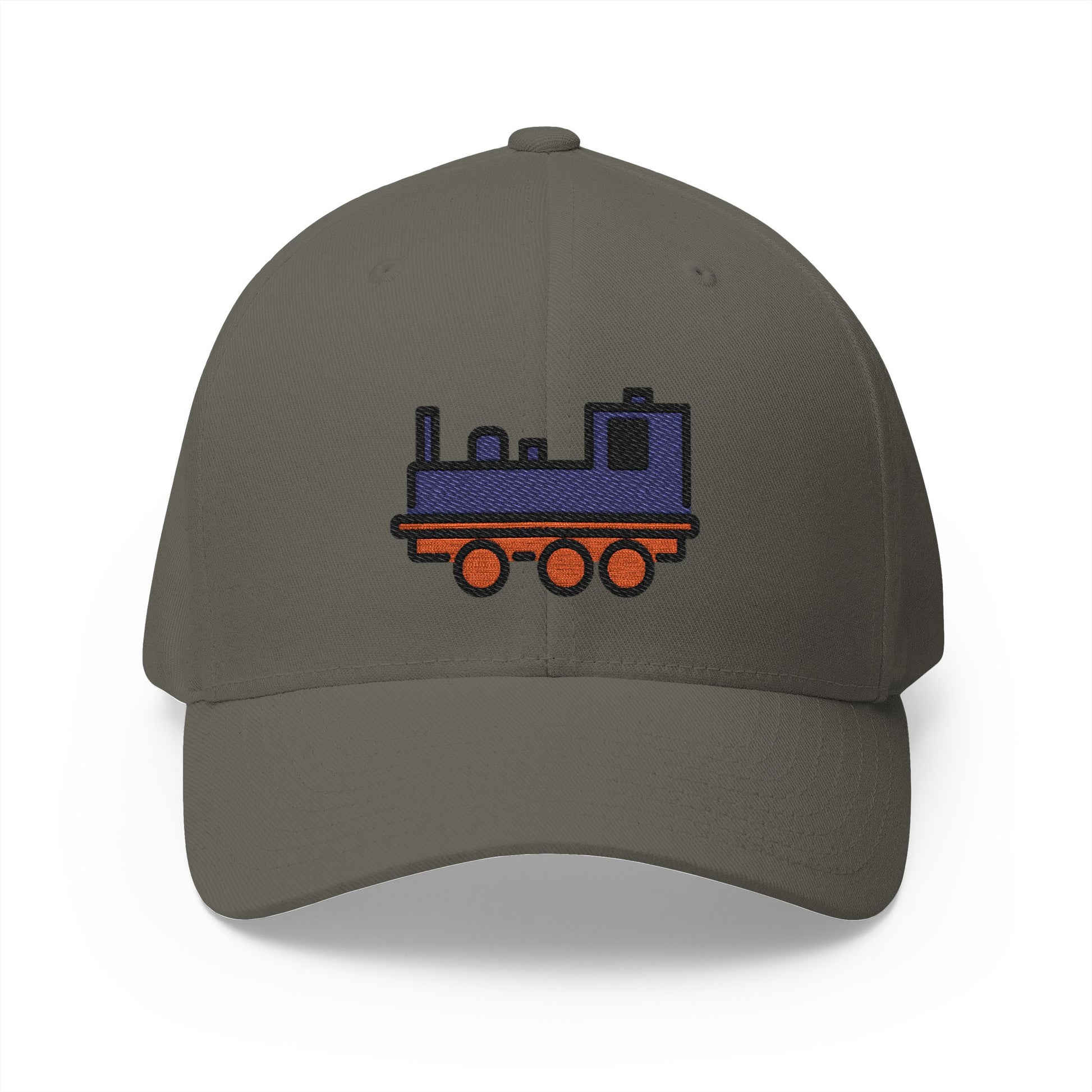 Locomotive Emoji Olive Cap – Premium by Capmoji