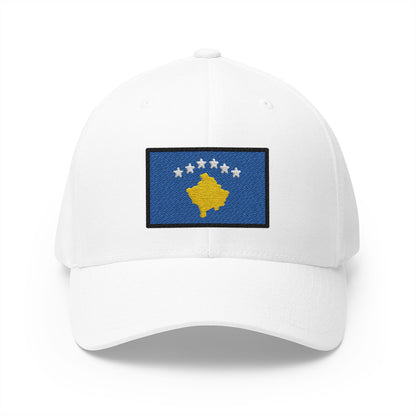 Flag: Kosovo Emoji White Cap – Premium by Capmoji