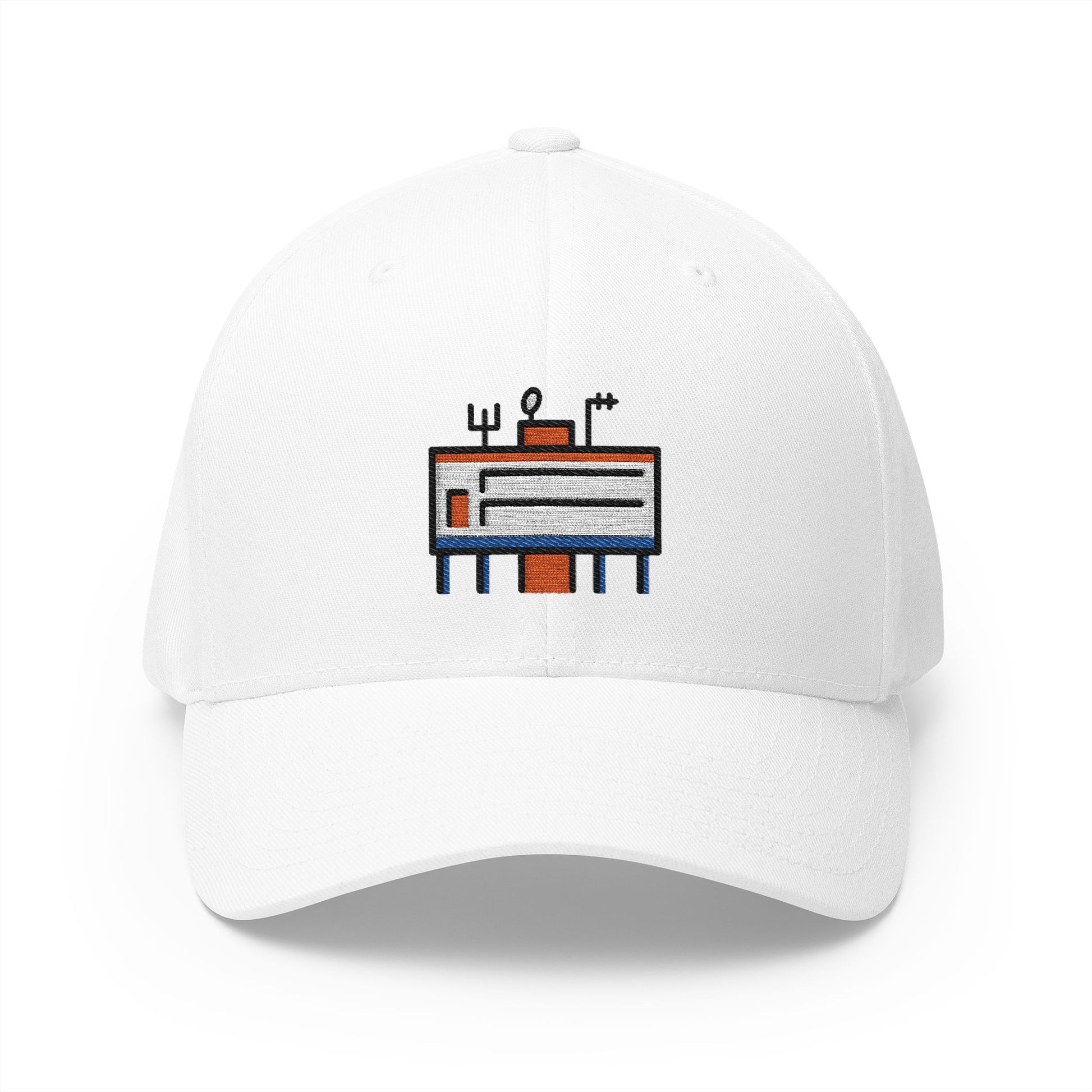 Polar Research Station Emoji White Cap – Premium by Capmoji