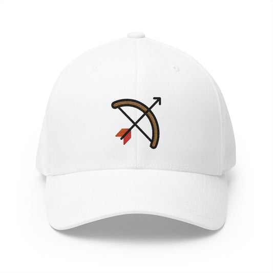 Bow And Arrow Emoji White Cap – Premium by Capmoji