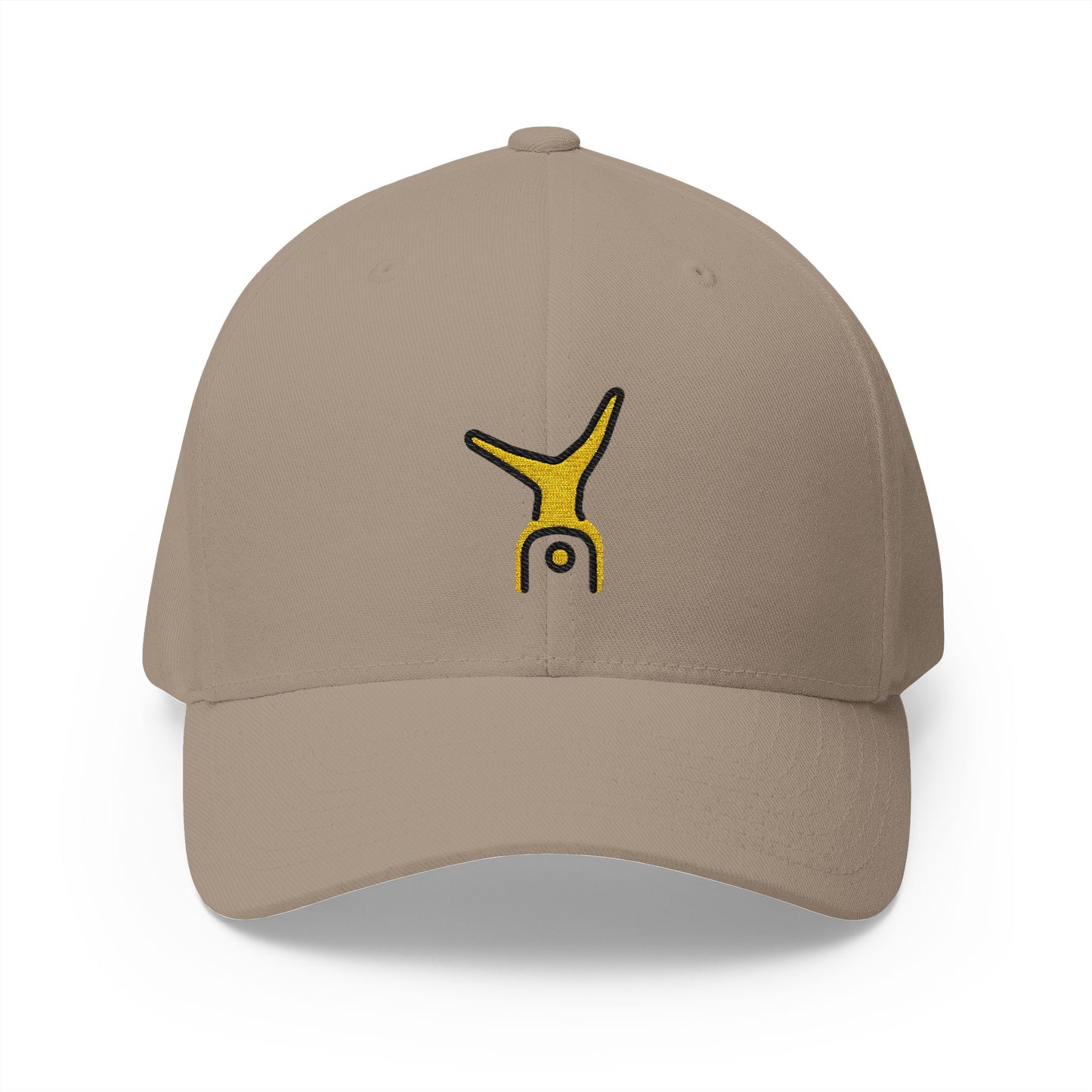 Person Cartwheeling Emoji Khaki Cap – Premium by Capmoji