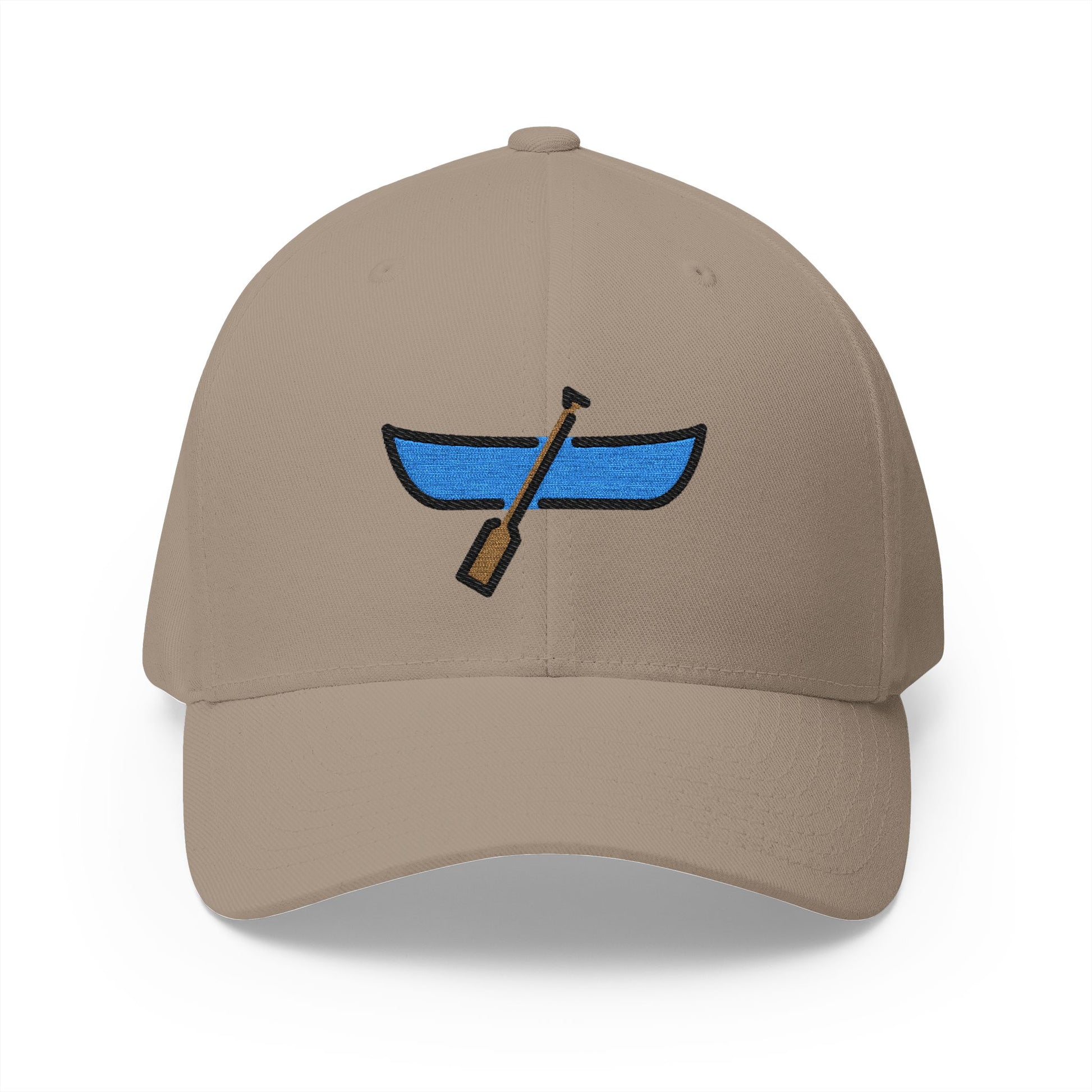 Canoe Emoji Khaki Cap – Premium by Capmoji