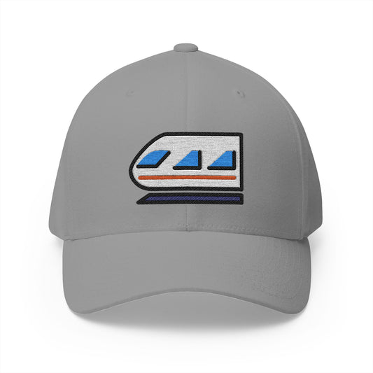 Light Rail Emoji Grey Cap – Premium by Capmoji