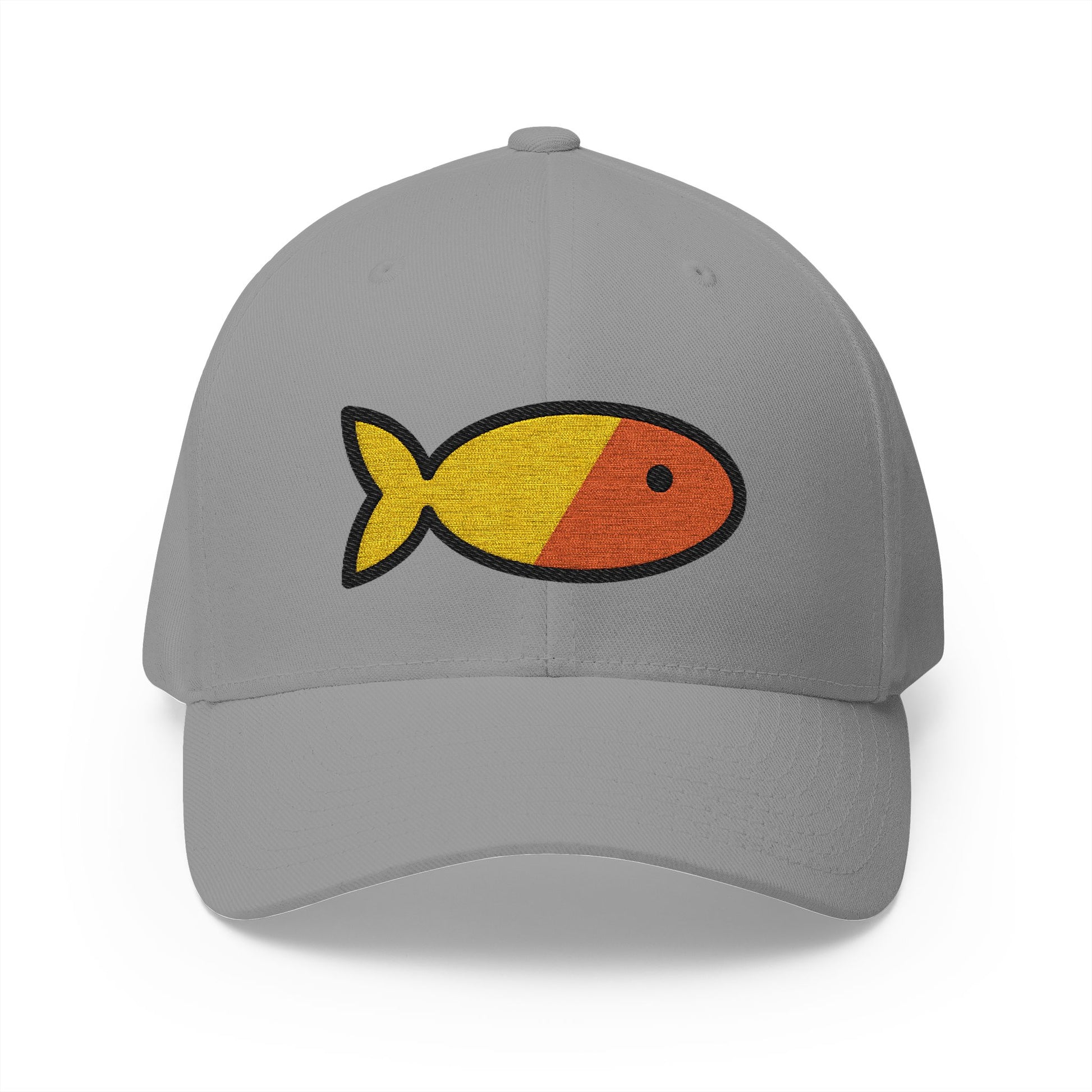 Goldfish Emoji Grey Cap – Premium by Capmoji