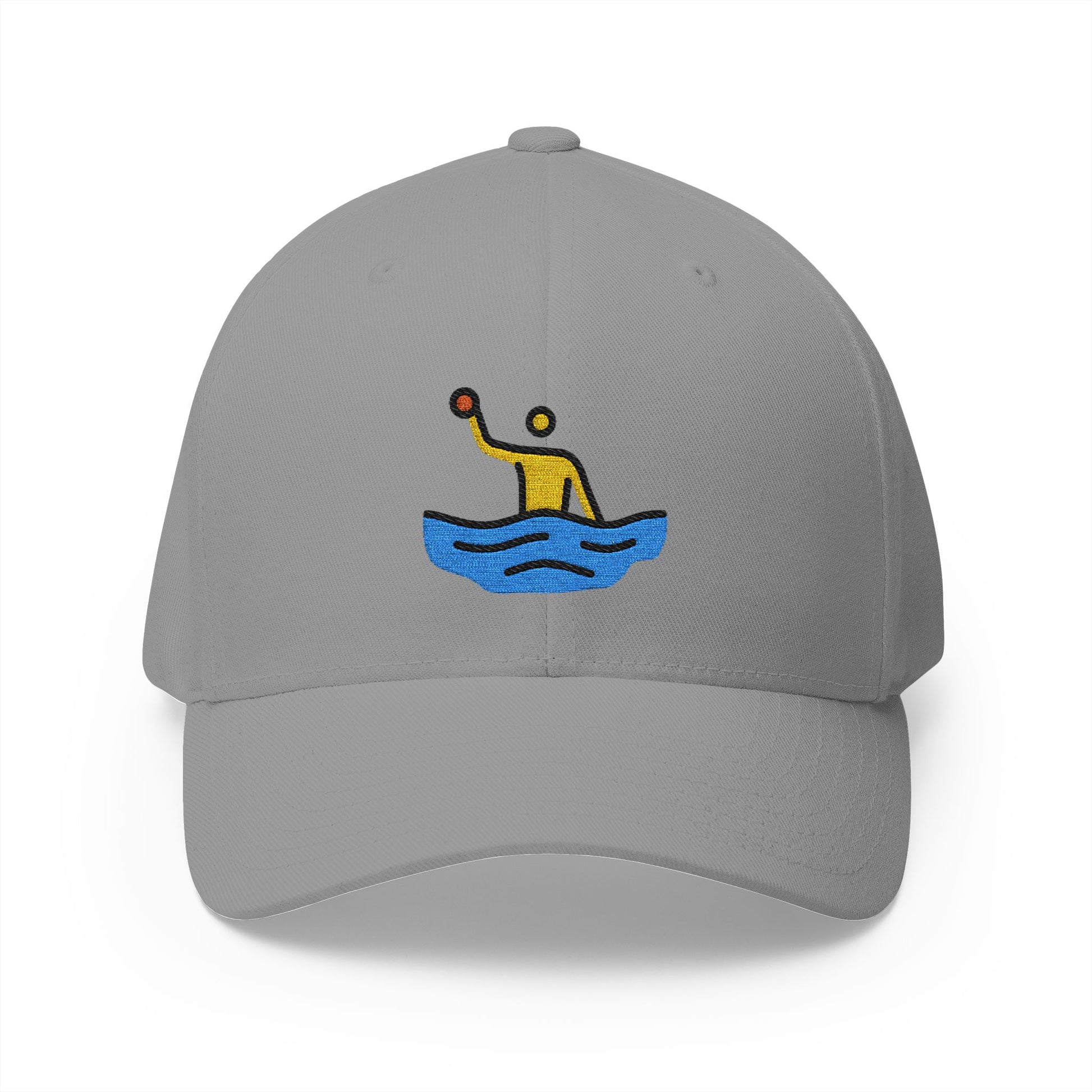 Person Playing Water Polo Emoji Grey Cap – Premium by Capmoji