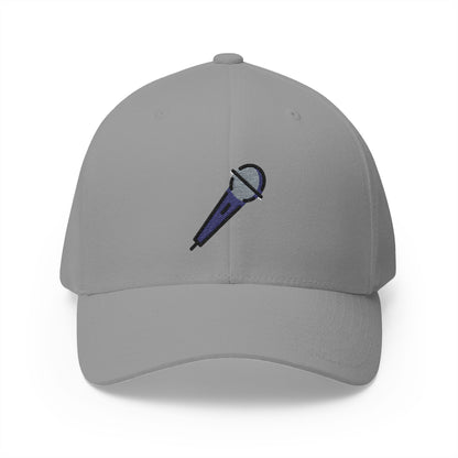 Microphone Emoji Grey Cap – Premium by Capmoji