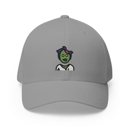 Man Zombie Emoji Grey Cap – Premium by Capmoji