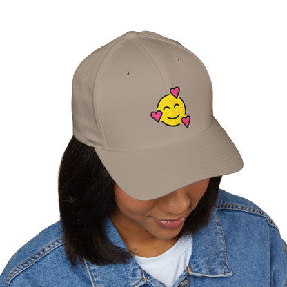 Smiling Face With Hearts Emoji Cap – Premium by Capmoji