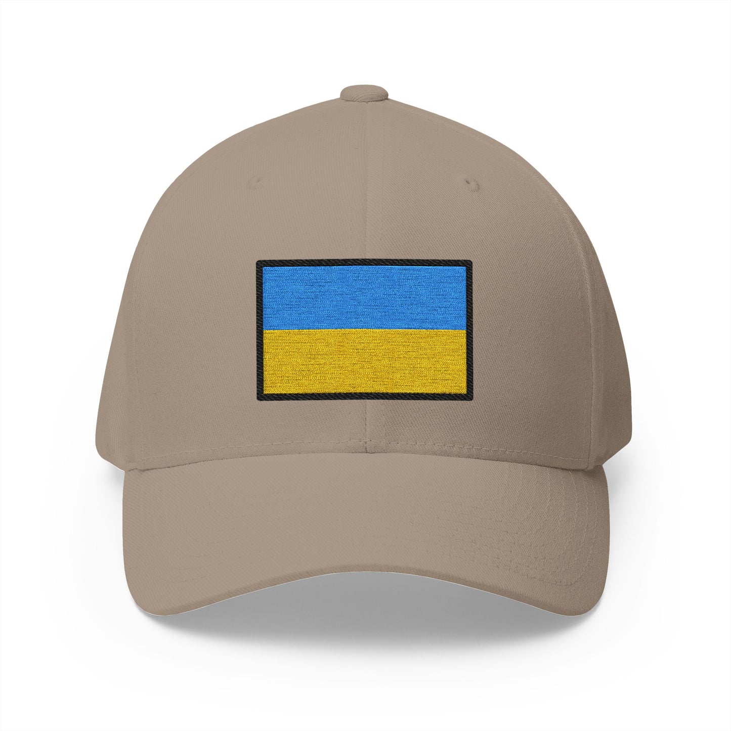 Flag: Ukraine Emoji Khaki Cap – Premium by Capmoji