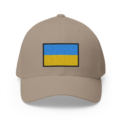 Flag: Ukraine Emoji Khaki Cap – Premium by Capmoji