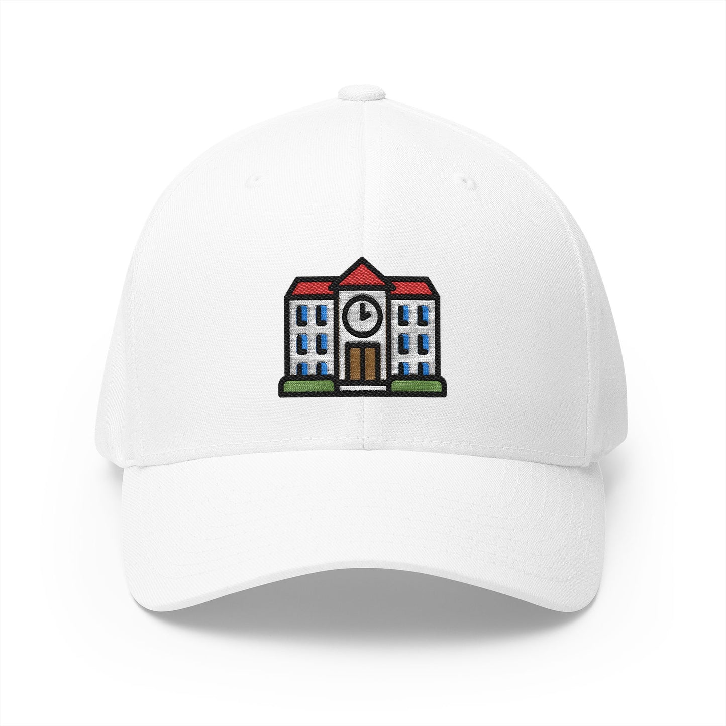School Emoji White Cap – Premium by Capmoji