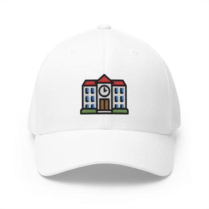 School Emoji White Cap – Premium by Capmoji