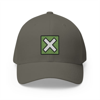 Cross Mark Button Emoji Olive Cap – Premium by Capmoji