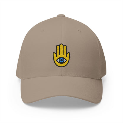 Hamsa Emoji Khaki Cap – Premium by Capmoji