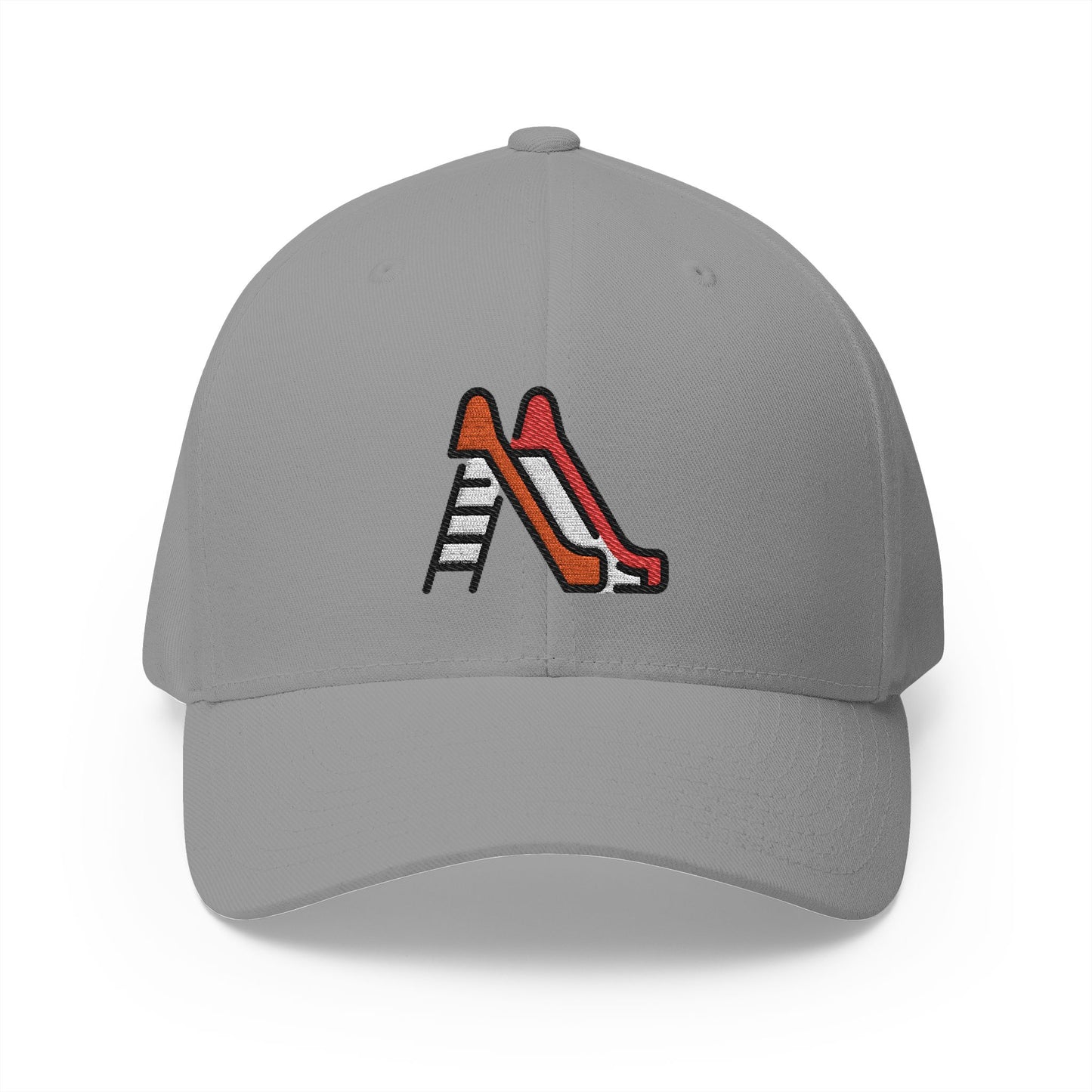 Playground Slide Emoji Grey Cap – Premium by Capmoji