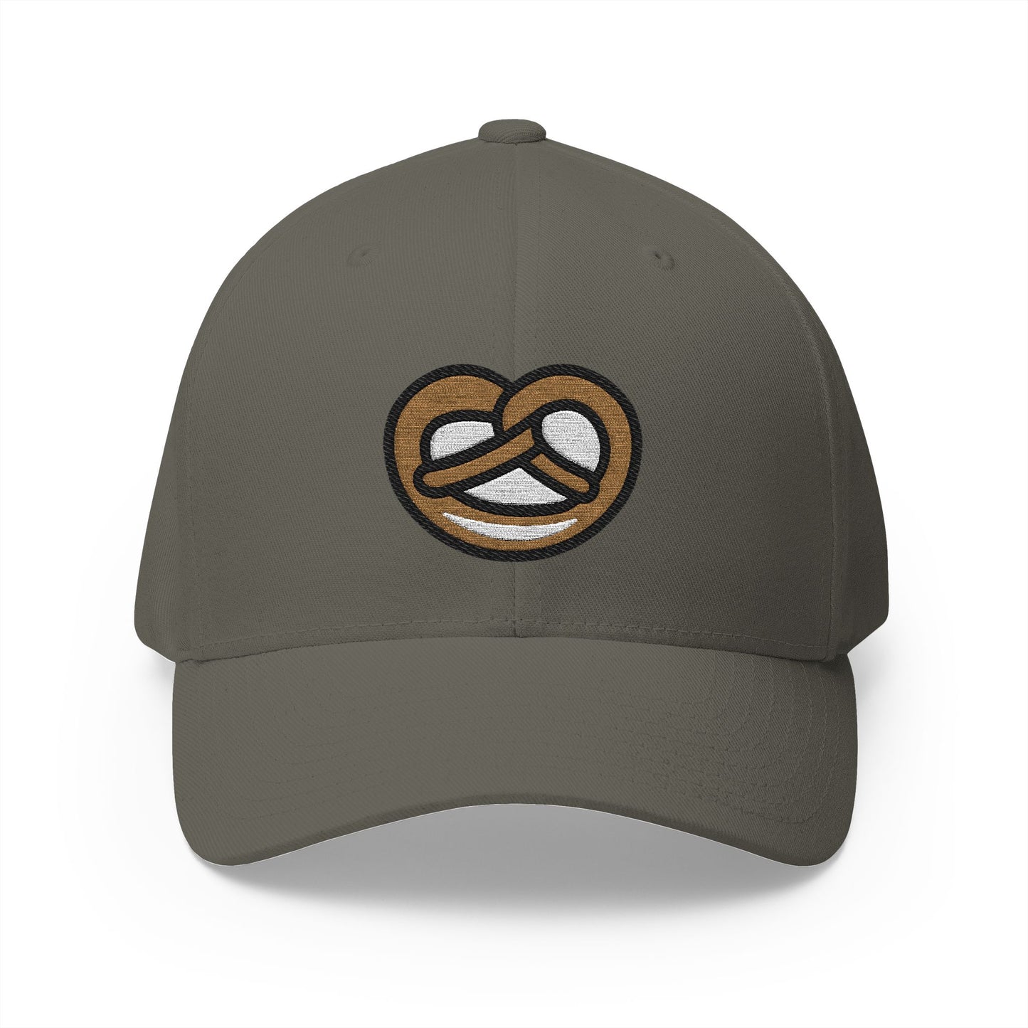 Pretzel Emoji Olive Cap – Premium by Capmoji