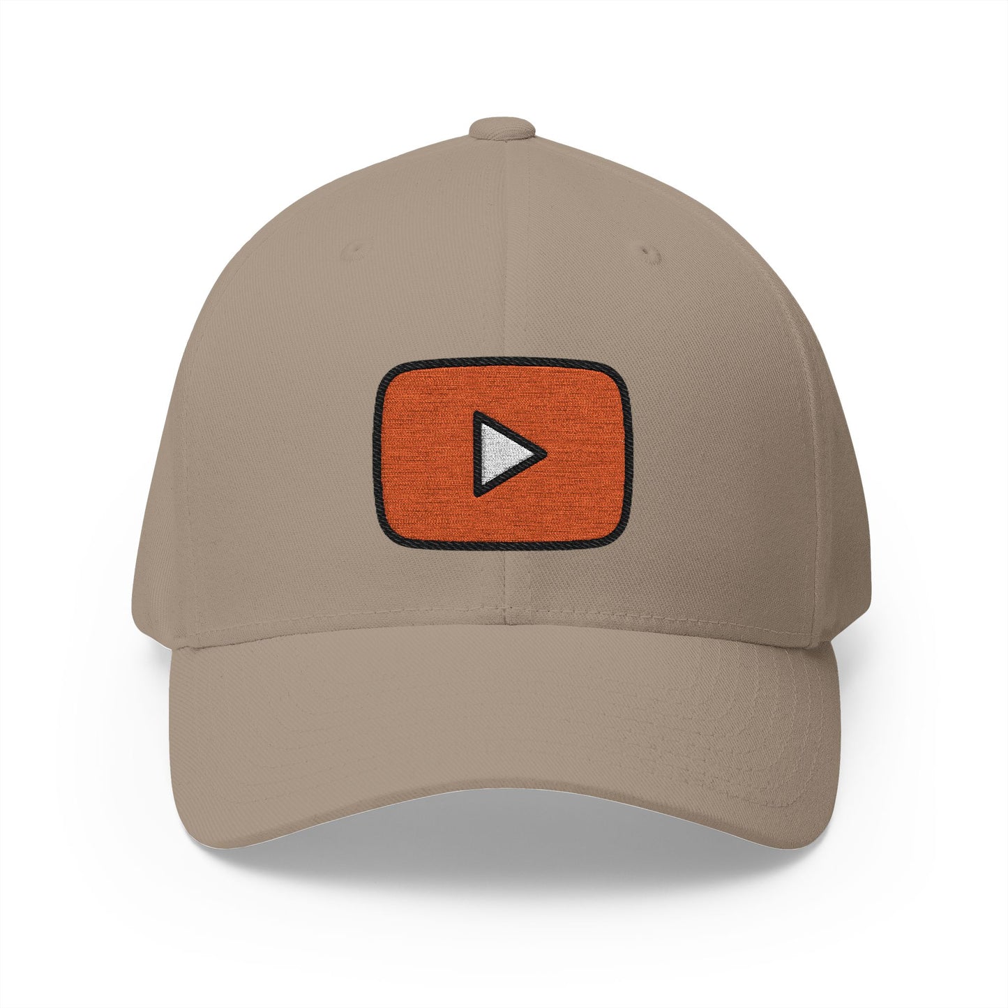 Youtube Emoji Khaki Cap – Premium by Capmoji