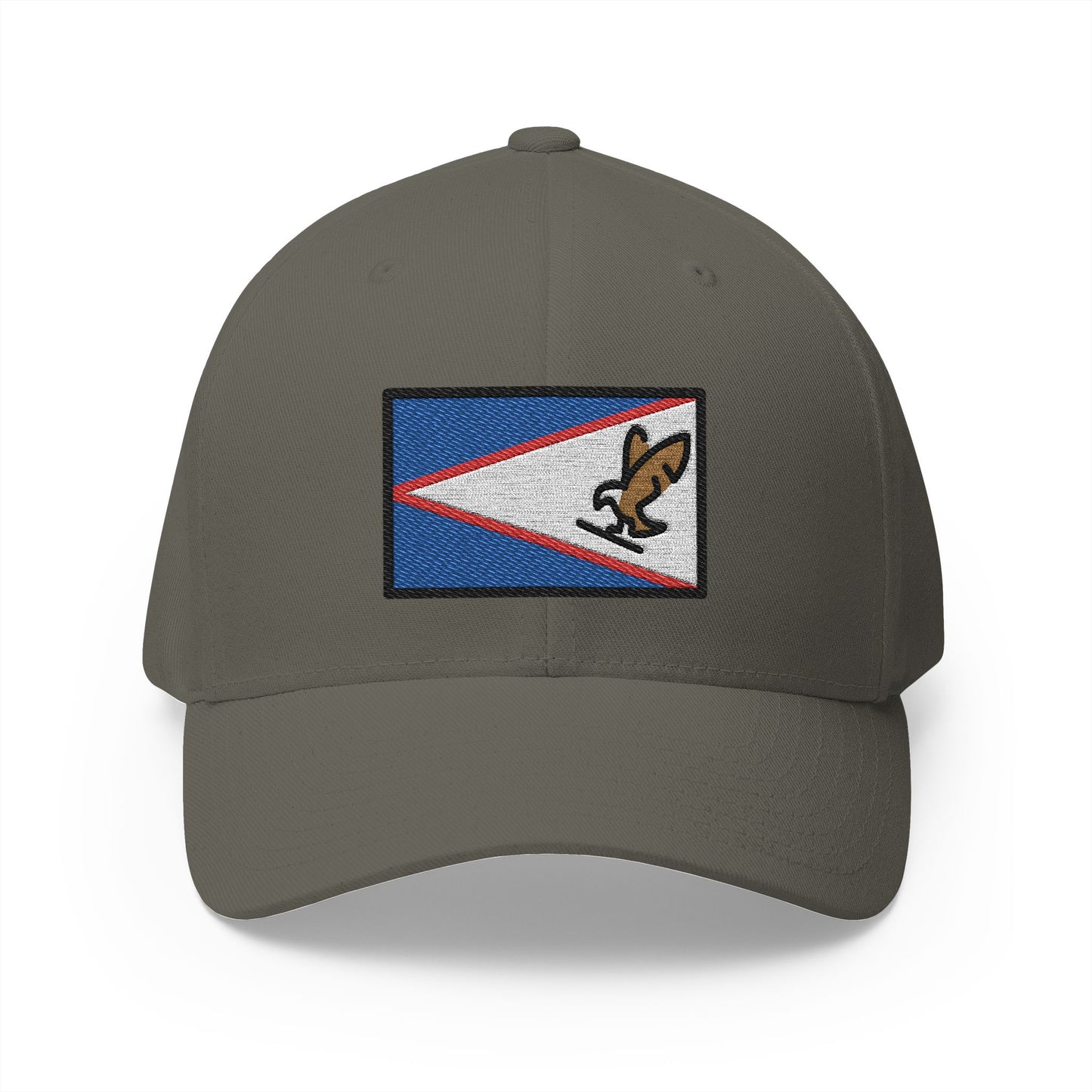 Flag: American Samoa Emoji Olive Cap – Premium by Capmoji