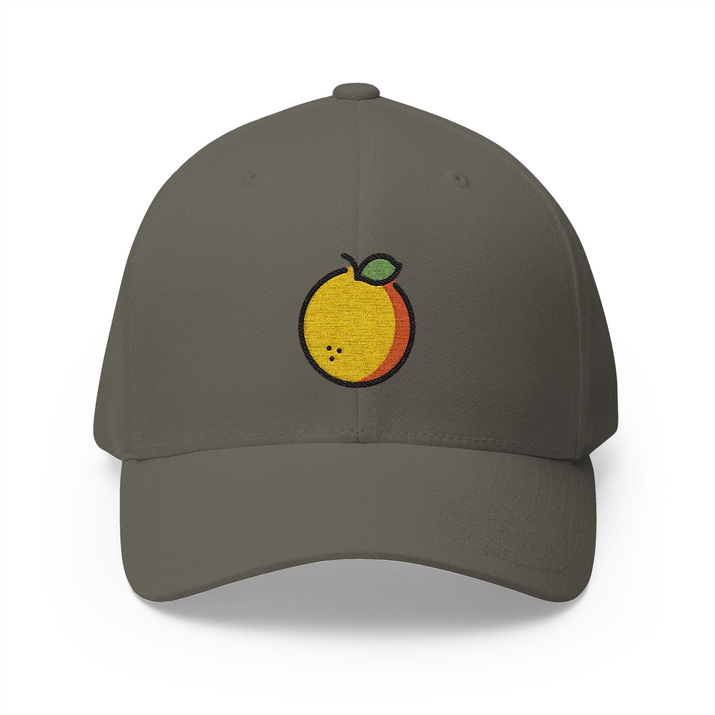 Tangerine Emoji Olive Cap – Premium by Capmoji