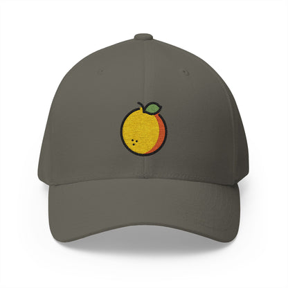 Tangerine Emoji Olive Cap – Premium by Capmoji