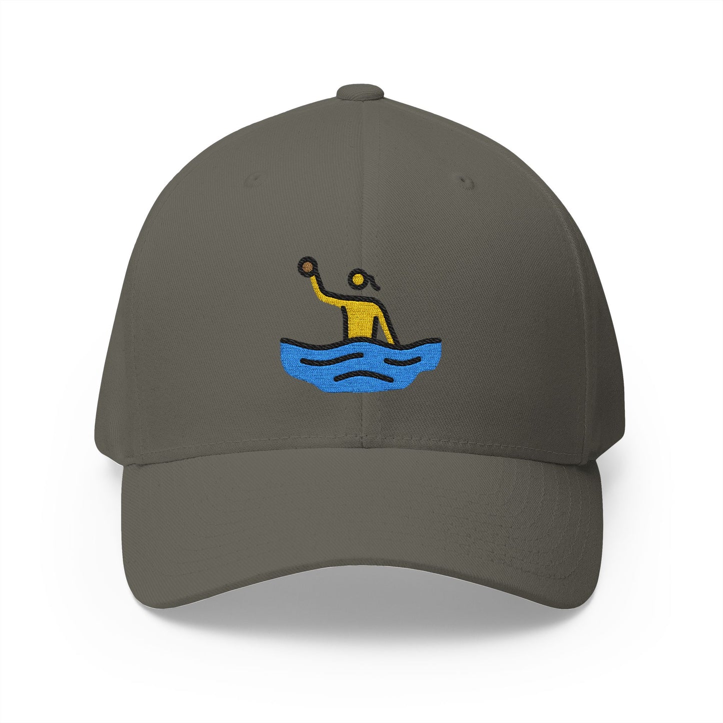 Woman Playing Water Polo Emoji Olive Cap – Premium by Capmoji