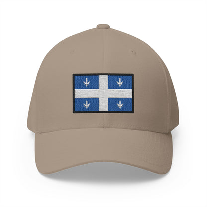 Quebec Flag Emoji Khaki Cap – Premium by Capmoji