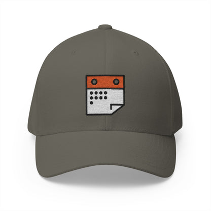 Spiral Calendar Emoji Olive Cap – Premium by Capmoji