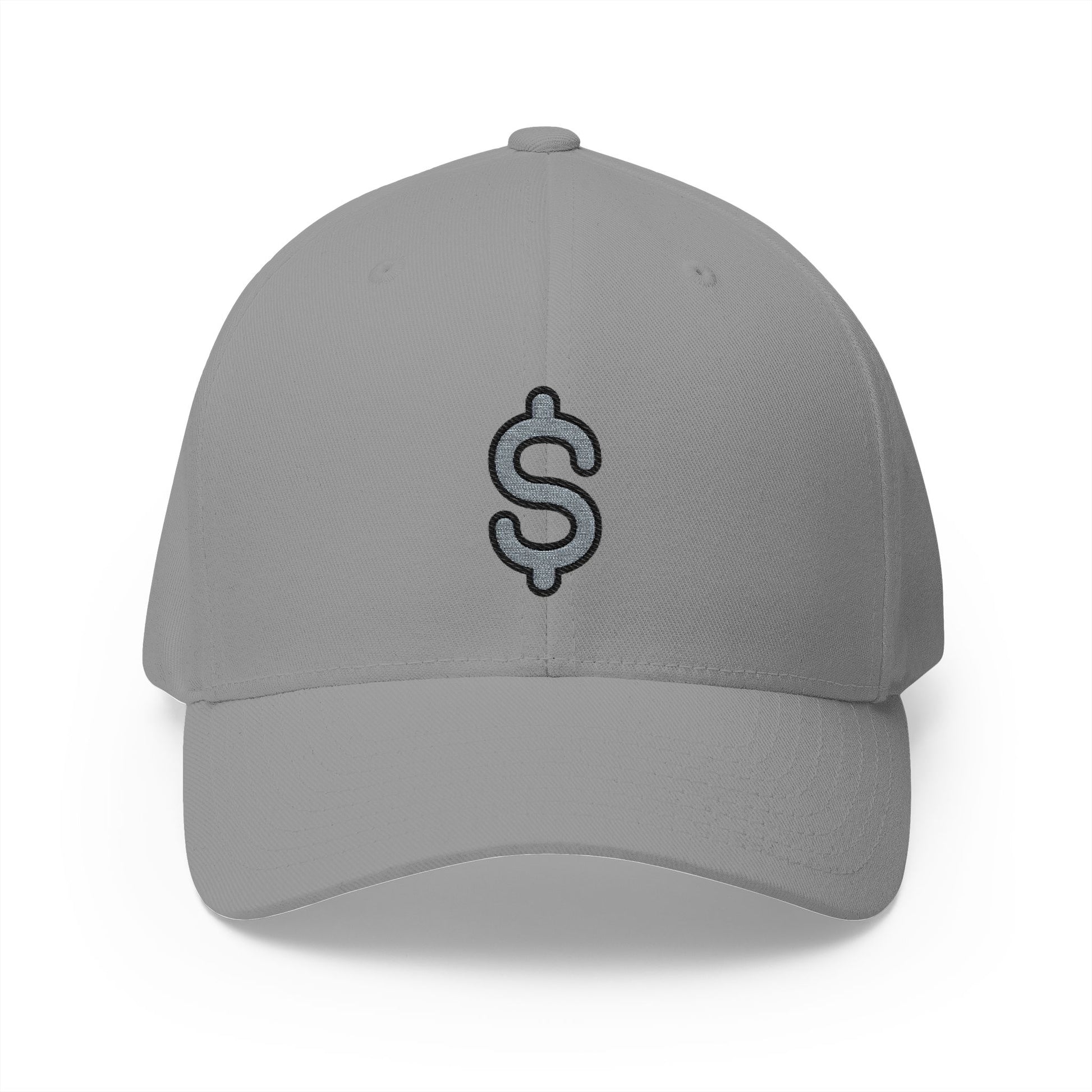 Heavy Dollar Sign Emoji Grey Cap – Premium by Capmoji