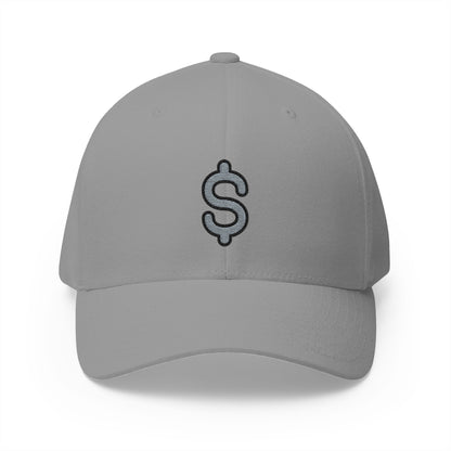 Heavy Dollar Sign Emoji Grey Cap – Premium by Capmoji