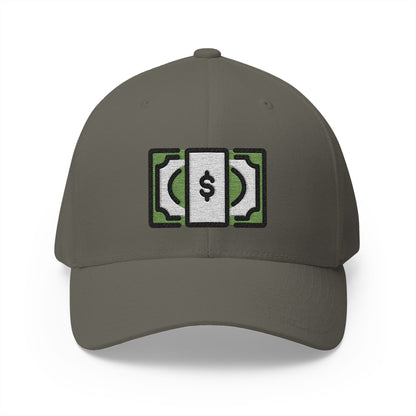 Dollar Banknote Emoji Olive Cap – Premium by Capmoji