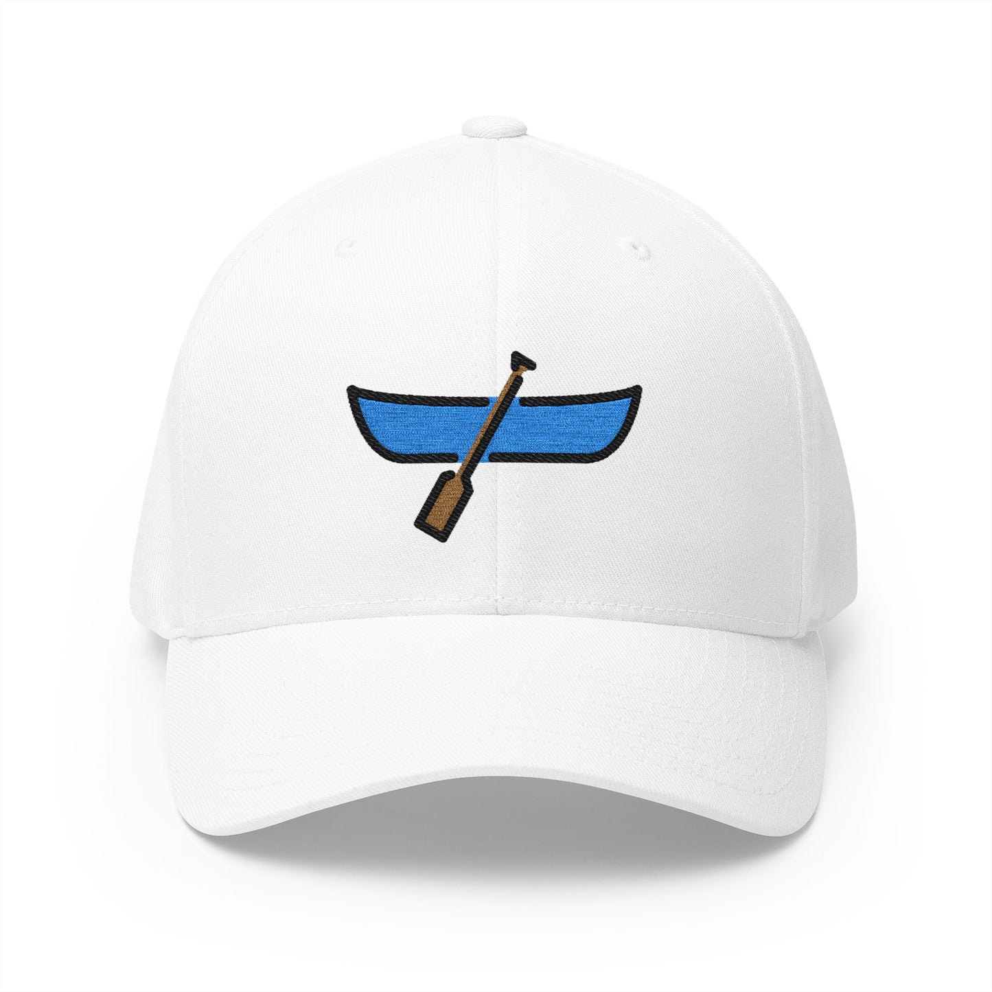 Canoe Emoji White Cap – Premium by Capmoji