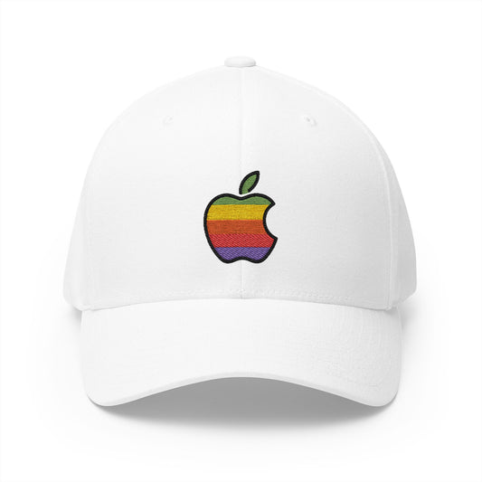 Apple Emoji White Cap – Premium by Capmoji