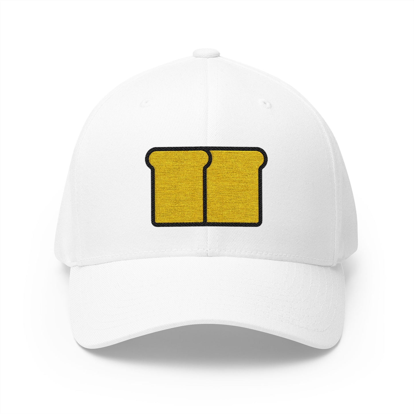 Bread Emoji White Cap – Premium by Capmoji