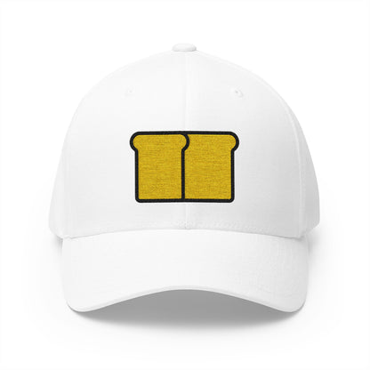 Bread Emoji White Cap – Premium by Capmoji