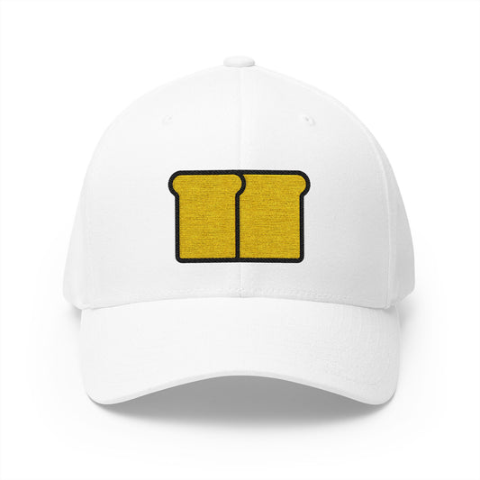 Bread Emoji White Cap – Premium by Capmoji