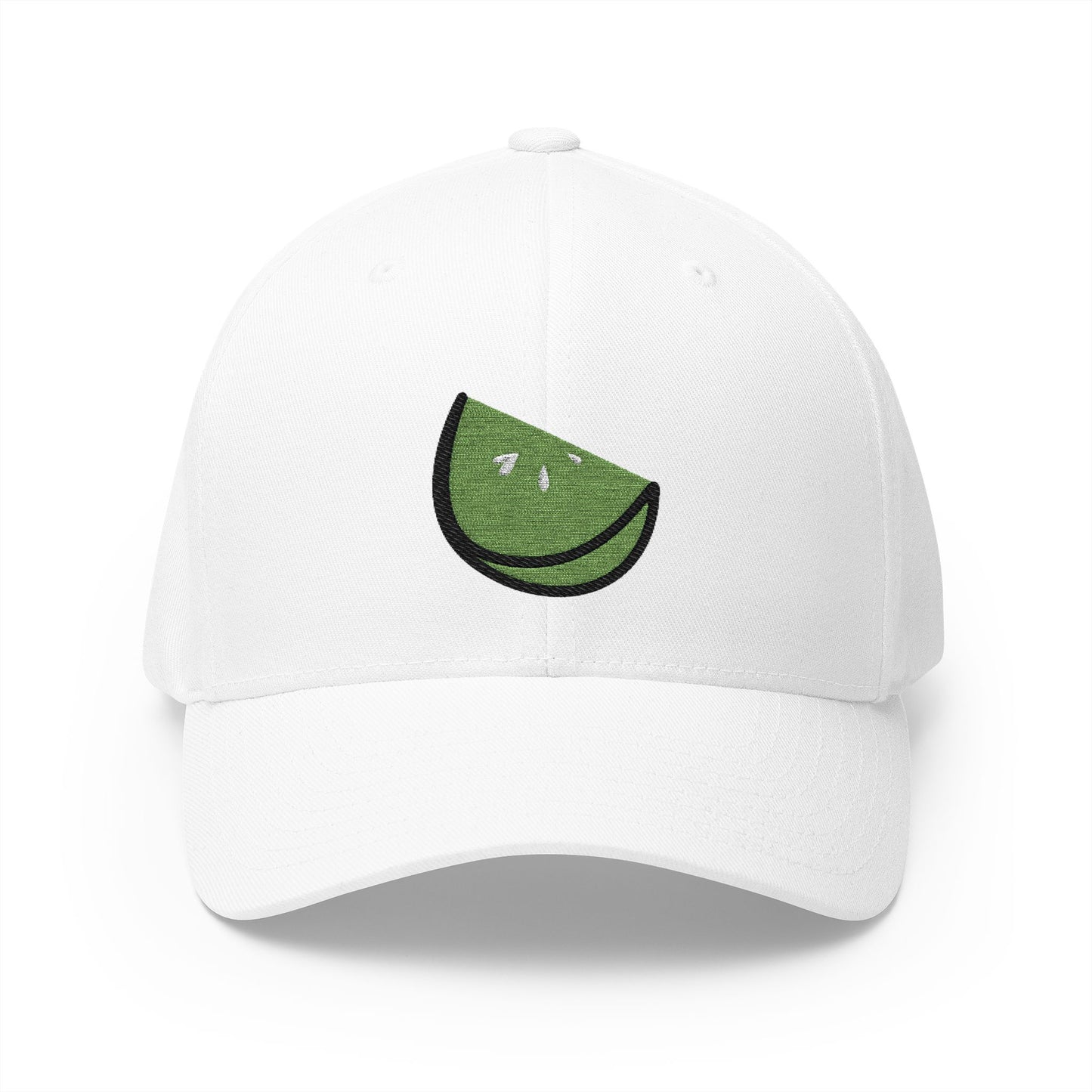 Lime Emoji White Cap – Premium by Capmoji