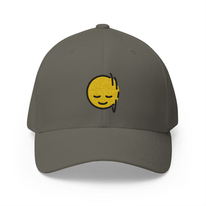 Head Shaking Vertically Emoji Olive Cap – Premium by Capmoji