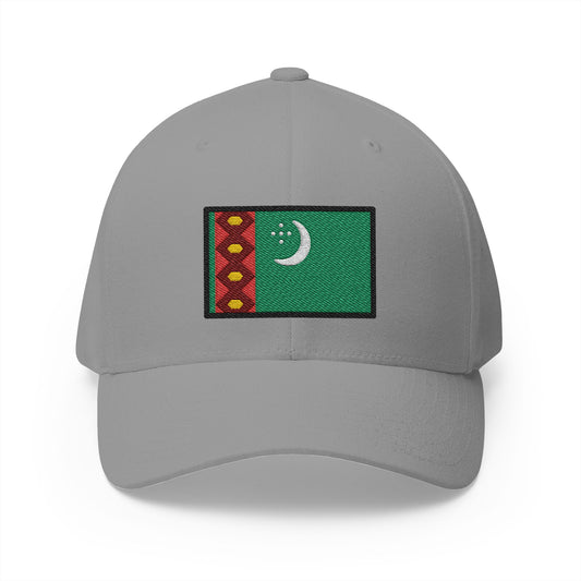 Flag: Turkmenistan Emoji Grey Cap – Premium by Capmoji