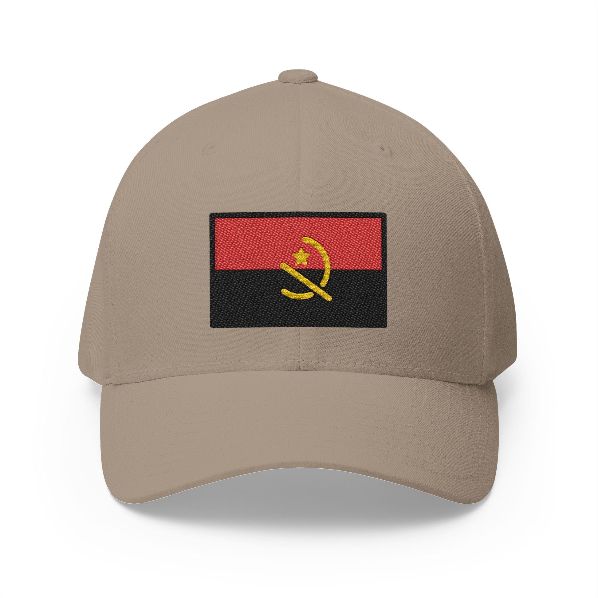 Flag: Angola Emoji Khaki Cap – Premium by Capmoji
