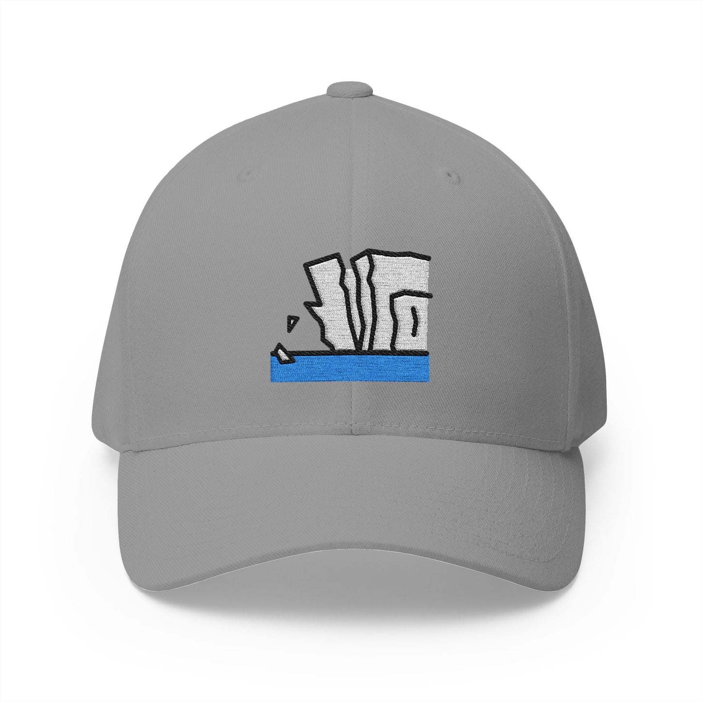 Ice Shelf Melting Emoji Grey Cap – Premium by Capmoji
