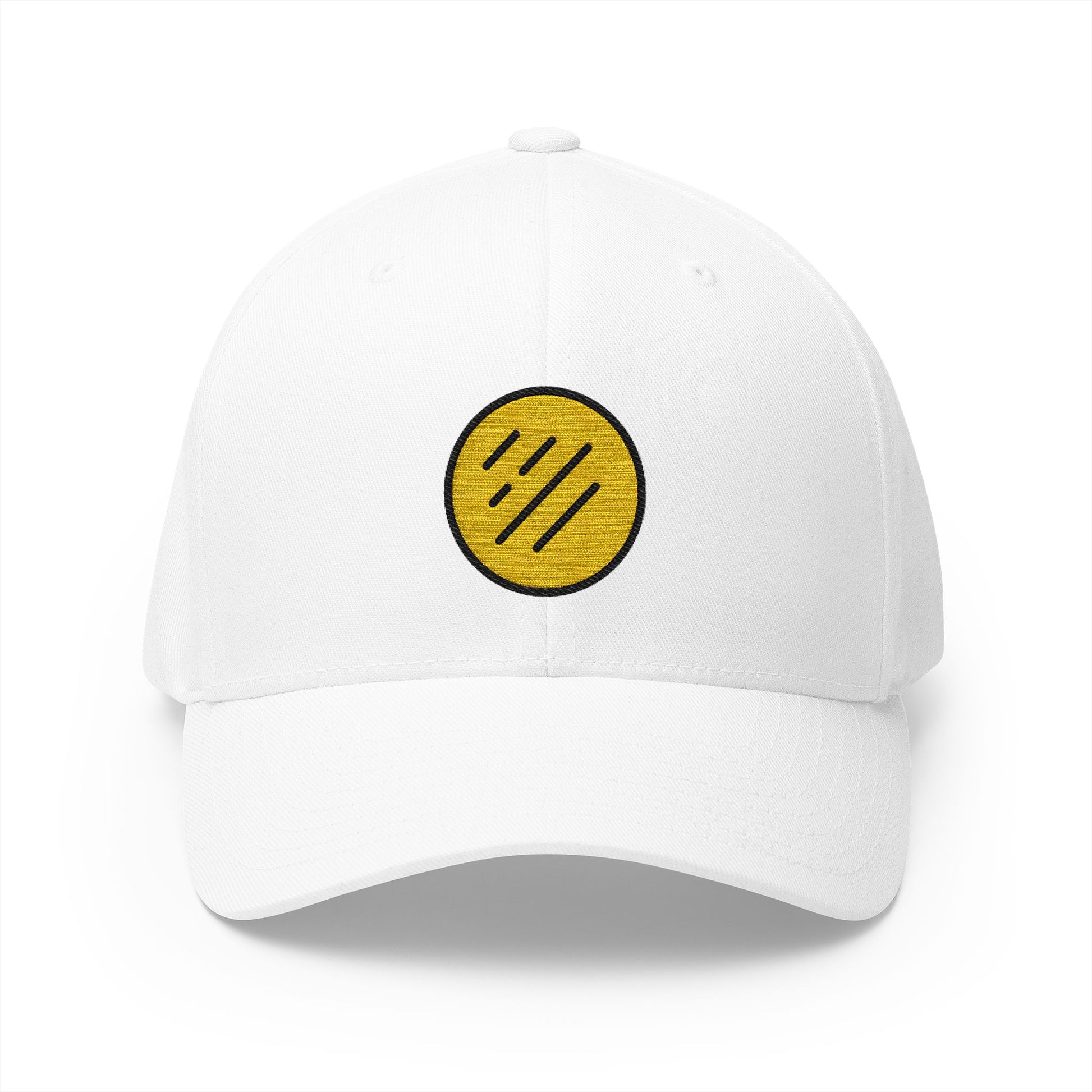 Flatbread Emoji White Cap – Premium by Capmoji
